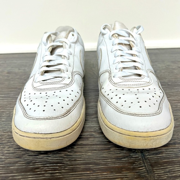 Nike Men’s Court Vision Low Casual tennis athletic Shoes. Size 9.5 Triple White - Picture 6 of 12